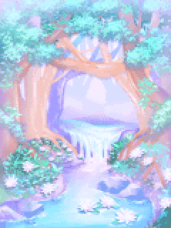 【背景】ｵｰﾛﾗ色の妖精の森