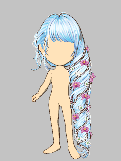 【髪型】[綺羅姫]花と輝く編み込みﾍｱｰ