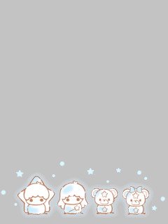 【オブジェ】[ｷｷ＆ﾗﾗ]ｷｷとﾗﾗの雪だるま