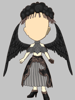 【セット服】[yuko]Dark angel 衣装