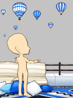 【高級品】ﾎﾃﾙの屋上で気球を眺める