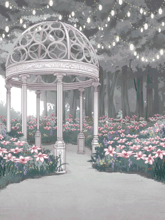 【背景】白百合が咲く植物園