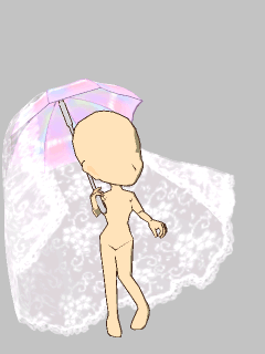 【持ち物１】ｵｰﾛﾗﾚｰｽの日傘