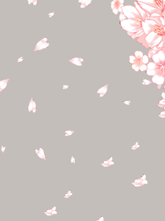 【フレーム】[E☆2]桜と花びら