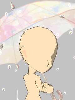 【オブジェ】[優子鈴]春の雨と傘