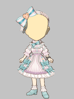 【セット服】[こもりひっき]お砂糖菓子のお姫さま 衣装