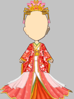 【セット服】[天下統一恋の乱]雅な桜の姫着物