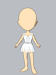 【セット服】[Aちき]白ﾜﾝﾋﾟの少女 衣装