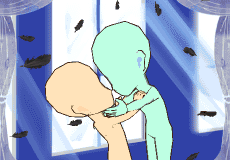【あいさつ】頬に手を添えるB