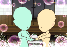 【あいさつ】雪うさぎB