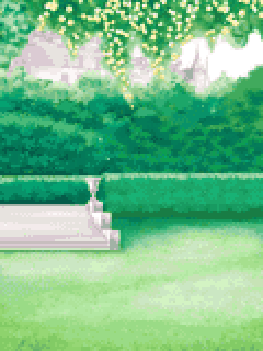 【背景】[虫かぶり姫]城の庭園