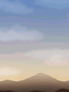 【背景】ぼやけた朝焼けの空