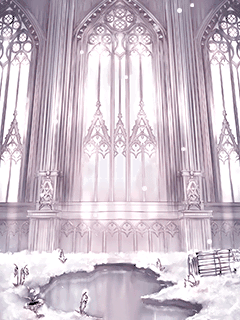 【背景】[羽瀬川]雪の教会