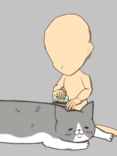 【高級品】[うち猫]ﾌﾞﾗｯｼﾝｸﾞされるﾄﾝちゃん