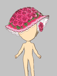 【ぼうし】[ﾍﾞﾙばら]ｱﾝﾄﾜﾈｯﾄ 薔薇の帽子