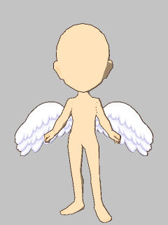 【アクセ３】[柚杞ゆぎな]天使ちゃんの白い羽