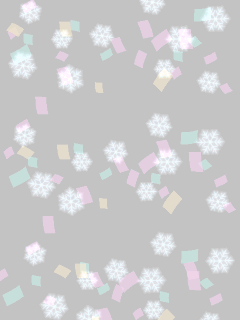 【エフェクト】[押しﾎﾞﾀﾝ]雪と紙吹雪