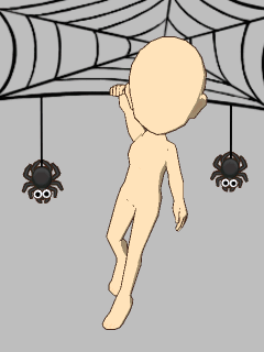 【オブジェ】巨大な蜘蛛の巣