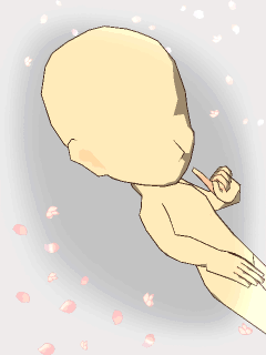 【オブジェ】[さつまい]白ﾋﾞﾈｯﾄと桜の花びら
