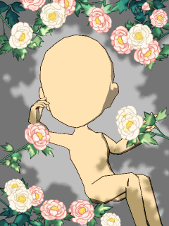 【オブジェ】[さつまい]咲き誇る花の下