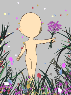 【オブジェ】[うみのみず]生い茂る草花