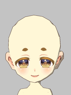 【かお】たれ目麿眉少女(色白)