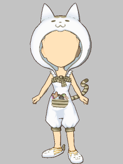 【セット服】[うち猫]ｼﾉさんﾌｰﾄﾞ衣装