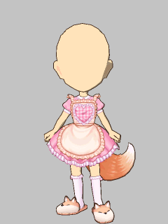【セット服】[きつねとﾊﾟﾝｹｰｷ]紺乃 ｴﾌﾟﾛﾝ衣装