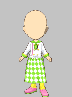 【セット服】市松ｺｯｸｺｰﾄ