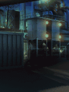 【背景】[SA7]夜の工業施設