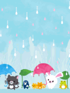 【背景】[うさぎのﾓﾌｨ]雨の日