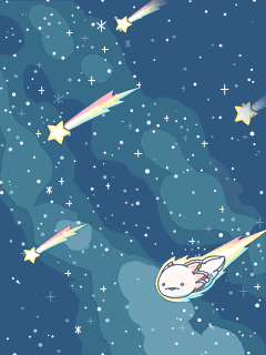 【背景】[人生はｳｰﾊﾟｰﾙｰﾊﾟｰ]星空