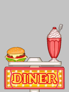 【高級品】Dinerの看板