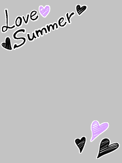 【フレーム】手描き風☆Love Summer
