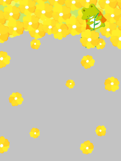 【フレーム】[うさぎのﾓﾌｨ]黄色いお花ﾌﾚｰﾑ
