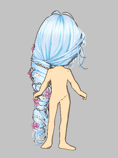 【髪型】[綺羅姫]花と輝く編み込みﾍｱｰ