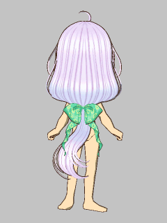 【髪型】[鬼喰べ]真白 一つ結び