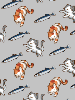 【エフェクト】猫たちの秋刀魚ﾊﾟﾗﾀﾞｲｽ