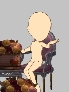 【オブジェ】[ATELIER PIERROT]椅子と花かご