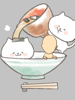 【オブジェ】[こねこまんま]お茶碗とお味噌汁
