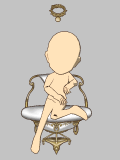 【オブジェ】[Caligula]ﾐﾚｲの椅子