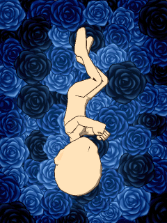 【オブジェ】[ATELIER PIERROT]青薔薇のﾍﾞｯﾄﾞ
