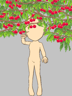 【オブジェ】さくらんぼの樹