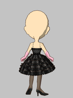 【セット服】[Barbie]黒ﾜﾝﾋﾟｰｽ