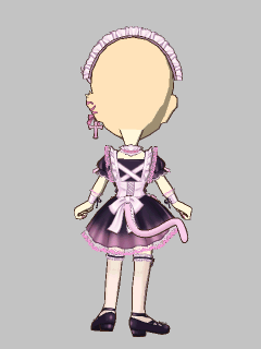 【セット服】[さくら兎れみ]ねこﾒｲﾄﾞのﾛﾘｰﾀｺｰﾃﾞ