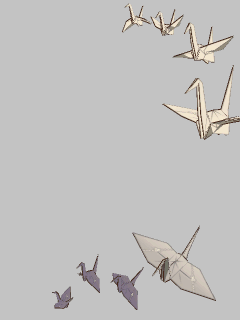 【ペット】[ゐろは]羽ばたく折り鶴