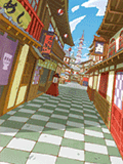 【背景】[うらら迷路帖]占いの町･迷路町