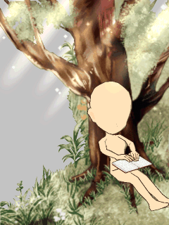 【高級品】[庭春樹]水辺の大木と本