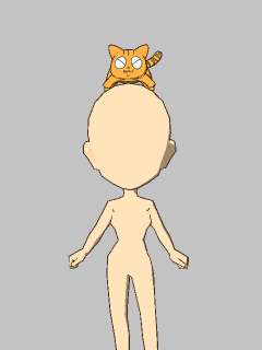 【ぼうし】[くるねこ]頭乗りﾎﾟ子