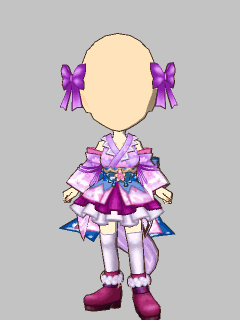 【セット服】[紅葉さん]紫花の衣装